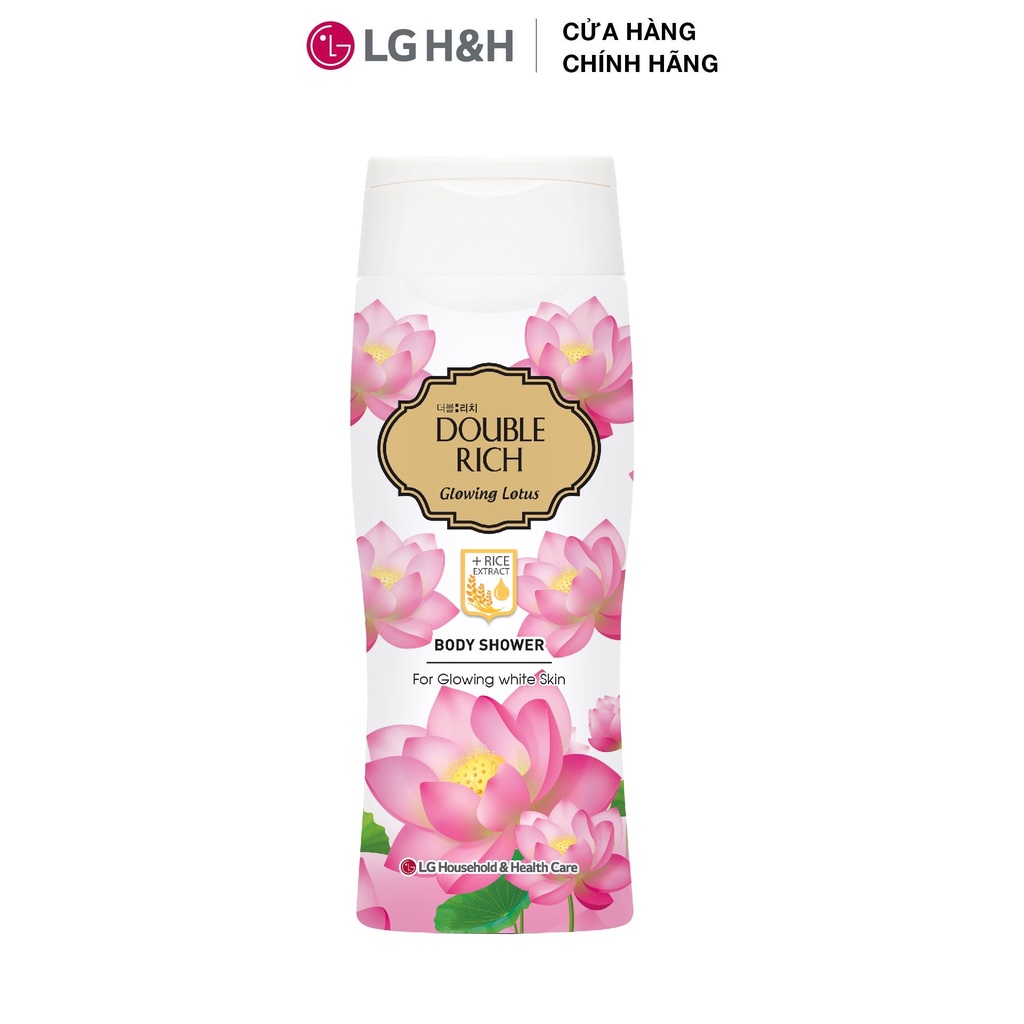 [Quà tặng không bán] Combo 4 Sữa tắm Double Rich Hương hoa chiết xuất từ thiên nhiên - Hương Glowing Lotus