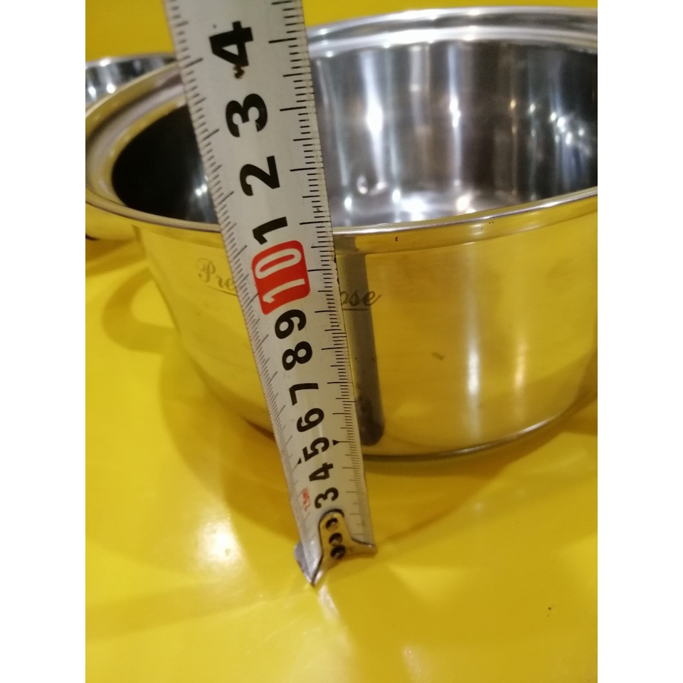 Nồi inox nội địa Nhật, size 23cm, cao 10cm (mã 961), Dùng được bếp từ