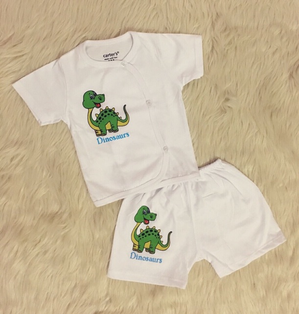 Bộ carter ngắn tay cho bé có cột dây