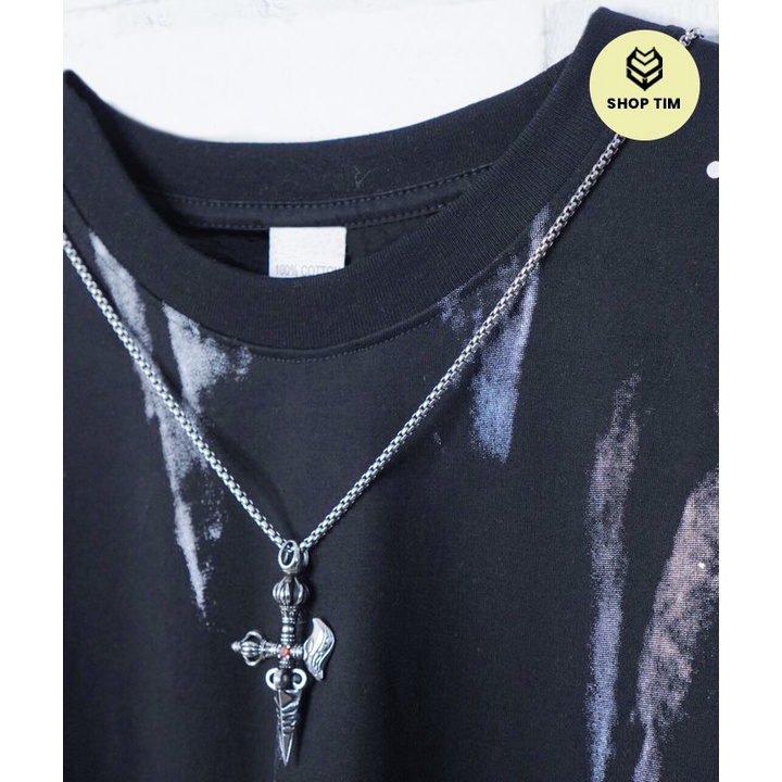 Áo thun Unisex Loang TIM FASHION - Áo phông tay lỡ nam nữ, form rộng. Phong cách Street Style. 02