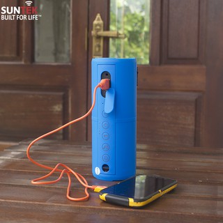 Loa Bluetooth SUNTEK S10 (Xanh) + Tặng củ sạc USB
