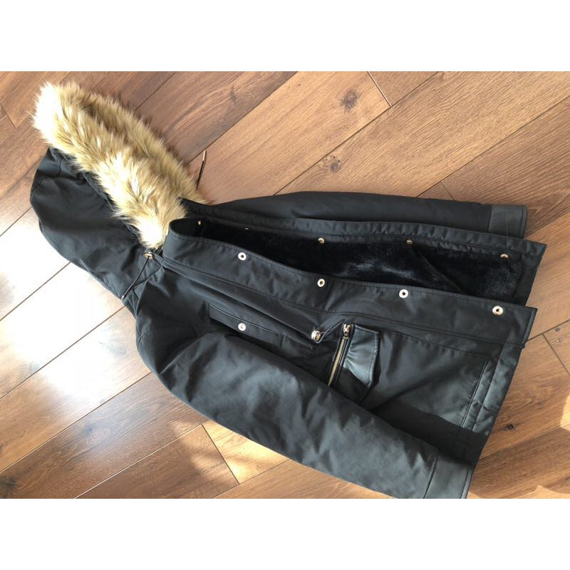 Áo parka nữ đại hàn lót lông siêu ấm -hàng za.ra chuẩn 100%