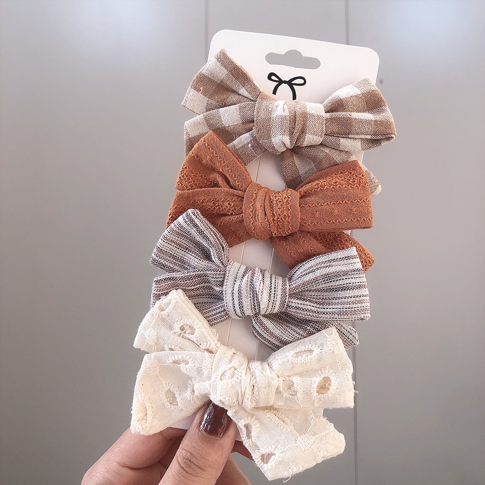 Set 4 kẹp tóc KIDSBOWS dễ thương dành cho bé gái