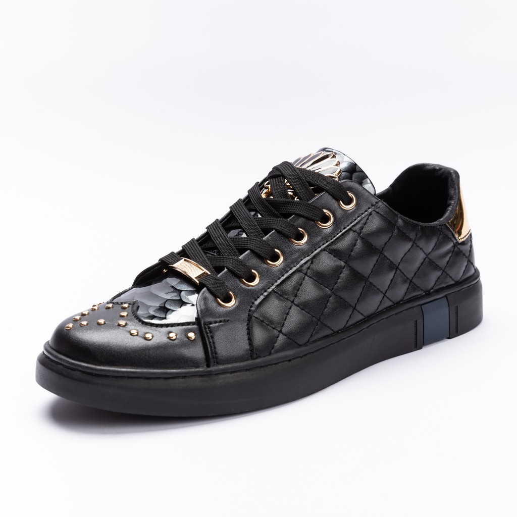 [Hàng đẹp] Giày sneaker nam trắng đính đá họa tiết nổi bật kiểu dáng thể thao năng động | BigBuy360 - bigbuy360.vn