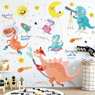 Decal Những chú khủng long - Decal dán tường Hàn Quốc