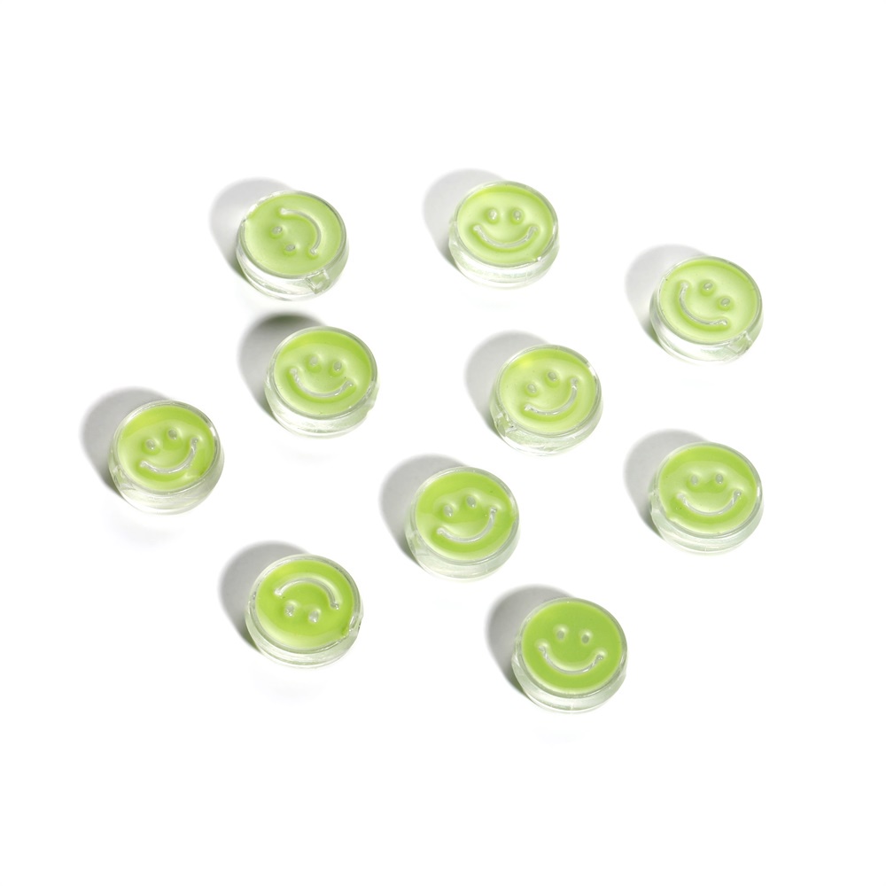 Túi 10 hạt nhựa St.kunkka hình mặt cười bằng acrylic