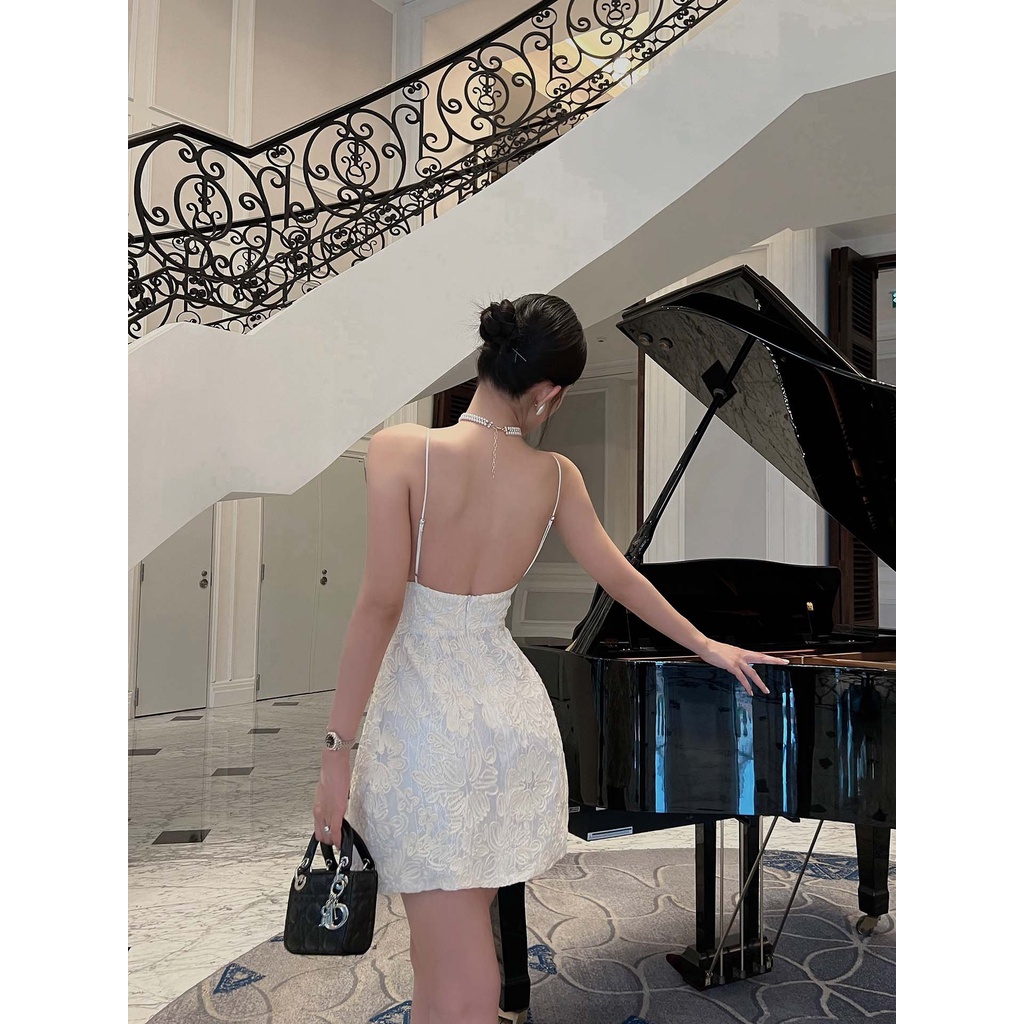 Đầm Ngắn Nữ Flower Mini Dress , Chất Vải Hoa Gân Thoải Mái , WDN000264 ,SOMEHOW