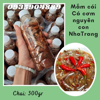 Combo 2 chai mắm cái cá cơm nguyên chất Nha Trang - Mắm cái cá cơm nguyên con - Mỗi chai 300g