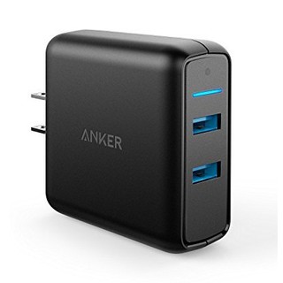 Sạc ANKER PowerPort Speed 2 cổng 39W Quick Charge 3.0 - A2025 - Đen - Hàng chính hãng