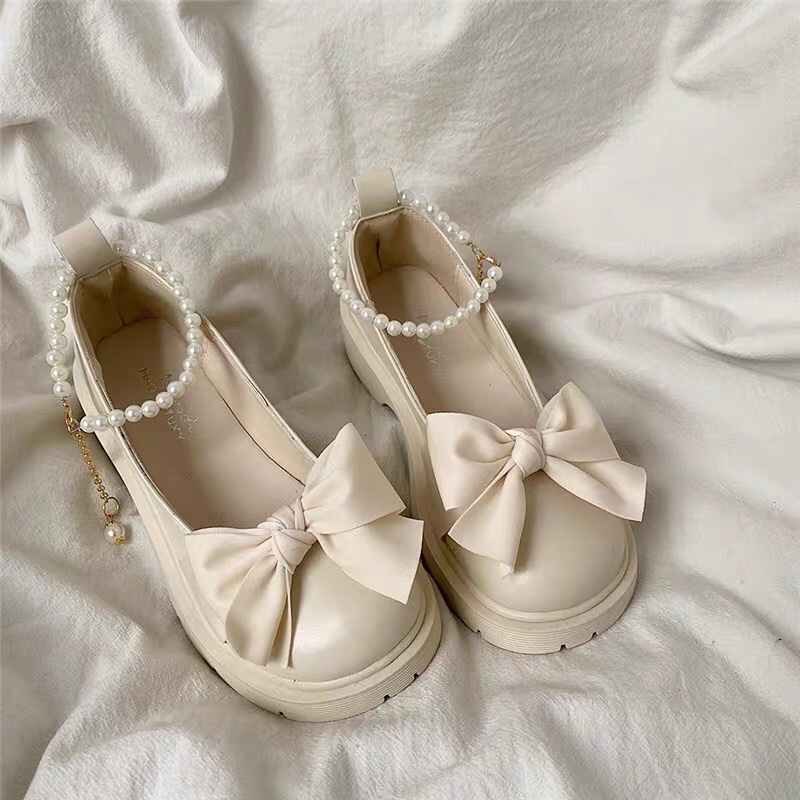 Giày lolita quai ngọc siêu xinh (phom rộng đặt lùi 1 size)