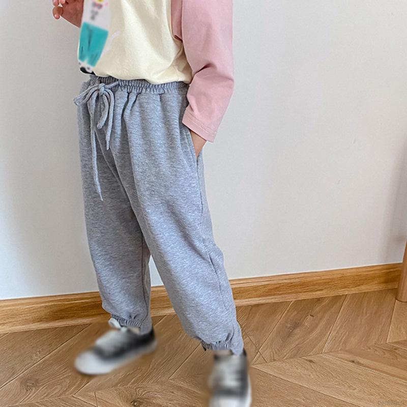 Quần Yếm Thể Thao Dáng Rộng Co Giãn Tốt Kiểu Hàn Quốc Thời Trang Mùa Thu Cho Bé Gái 1-6 Tuổi