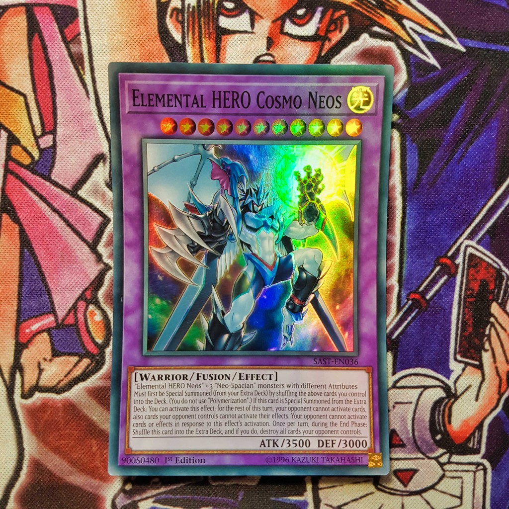 Thẻ bài Yugioh chính hãng | Elemental HERO Cosmo Neos | SAST Super rare.