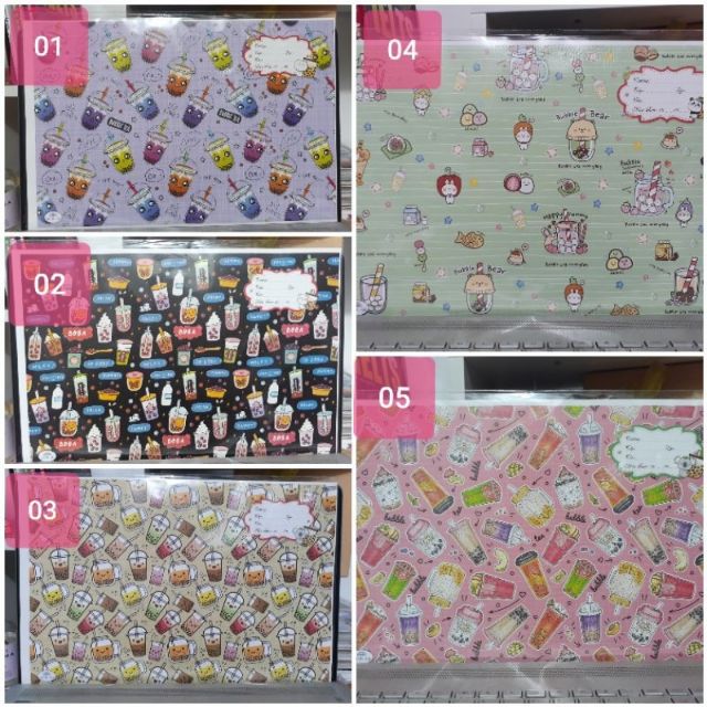 GIẤY BAO VỞ, SÁCH TRÀ SỮA 20 TỜ/ XẤP [CÓ 2 SIZE]