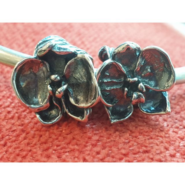 Charm bạc 925 hoa lan