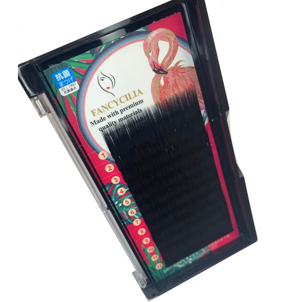 Lông mi giả thẳng dài 0.10mm siêu mềm màu đen