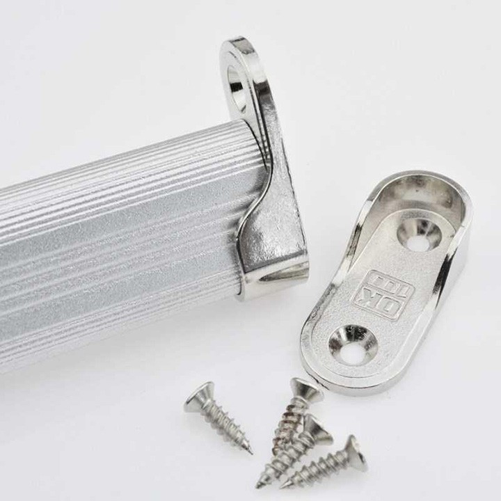 Bộ Gối Đỡ - Bộ Gối Đỡ Thanh Treo Tủ Áo 15,5*45mm Bộ 4 Cái làm từ vật liệu kẽm mạ nikel tạo nên vẻ sang trọng