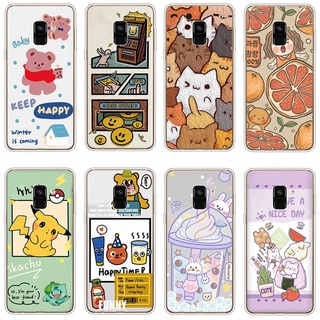Ốp Điện Thoại TPU Dẻo In Họa Tiết Độc Đáo Thời Trang Cho Samsung Galaxy A8 plus 2018 A6 2018 plus