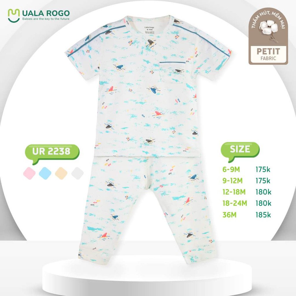 Uala - Bộ dài cộc tay Petit 9m - 36m