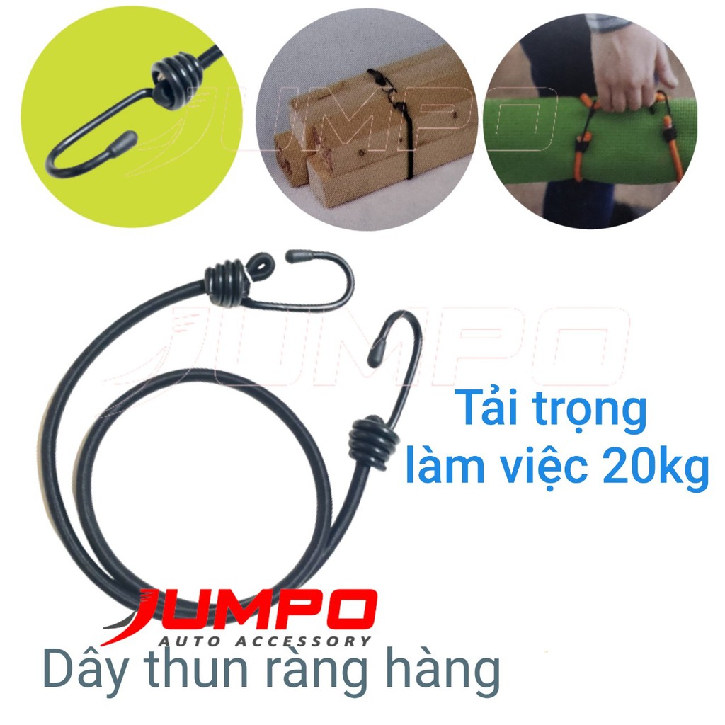 Bộ 2 dây thun ràng đồ xe máy 8mm dài 45cm