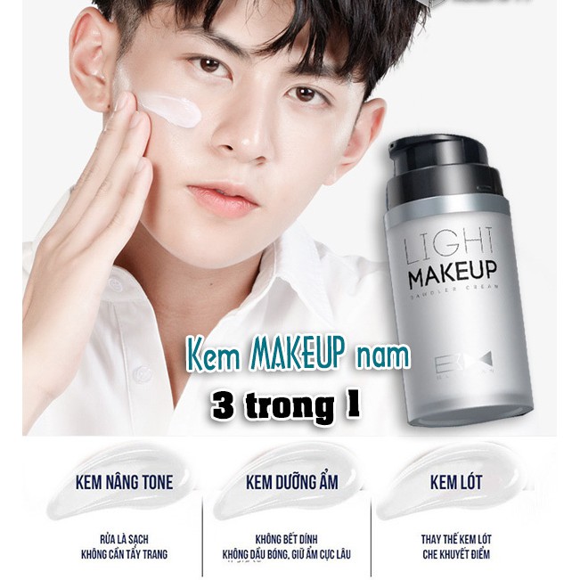 [ Light Makeup ] Kem trang điểm đa năng cho nam - Kem nền cho nam - Kem trang điểm BM nam | BigBuy360 - bigbuy360.vn