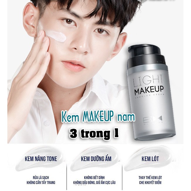 [ Light Makeup ] Kem trang điểm đa năng cho nam - Kem nền cho nam - Kem trang điểm BM nam