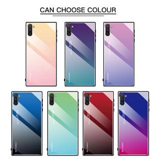 Samsung Galaxy Note10 Note10 Tempered Glass Case + Gradient Phone Case Samsung Note 9 8 10+ Case
