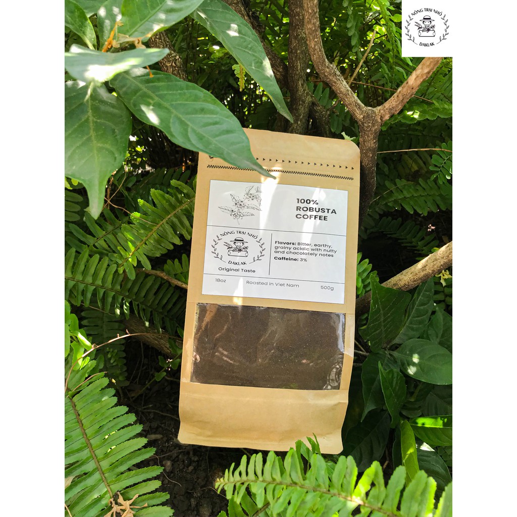 1KG Cà phê rang xay Robusta 100% Rang Mộc Nguyên Chất Coffee bột rang xay pha phin pha máy ĐẮK LẮK