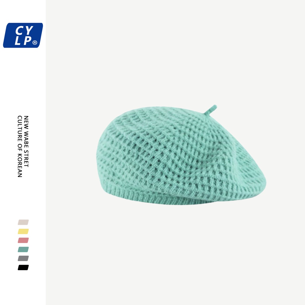 Mũ Beret Len Dệt Kim Phong Cách Thời Trang Nhật Bản Dành Cho Nữ