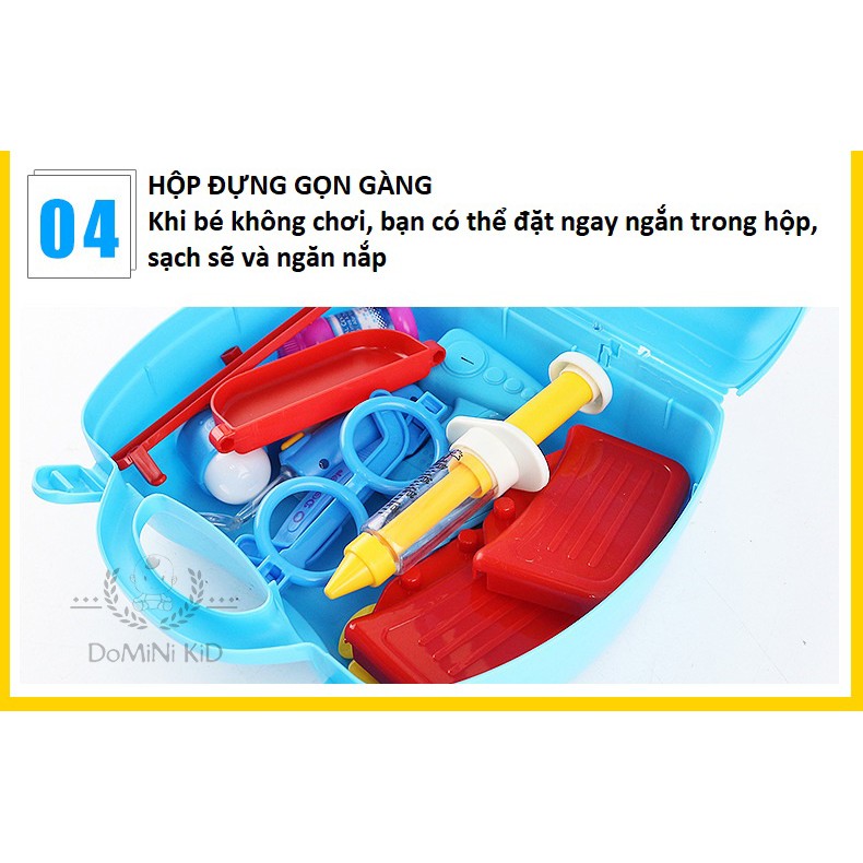 Vali Bộ đồ chơi nấu ăn Nhà Bếp giúp bé học cách chế biến món ăn ngon và làm quen với rau củ quả