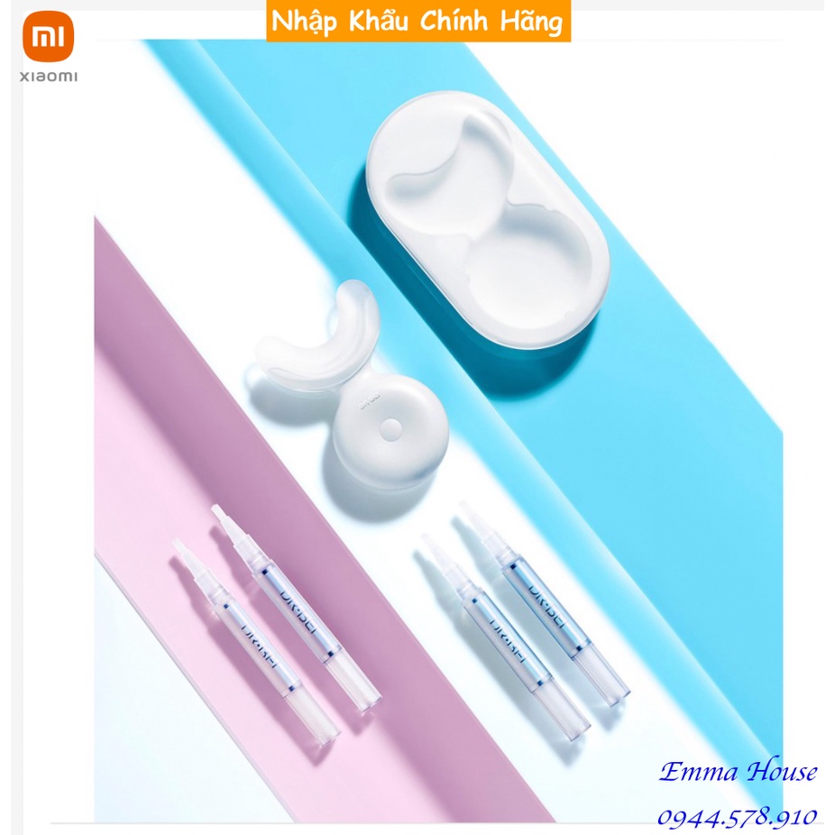 [Combo kèm 4 tuýp Gel] Máy ngậm trắng răng Xiaomi Dr.Bei W7, Hàng chính hãng BH 01 Tháng