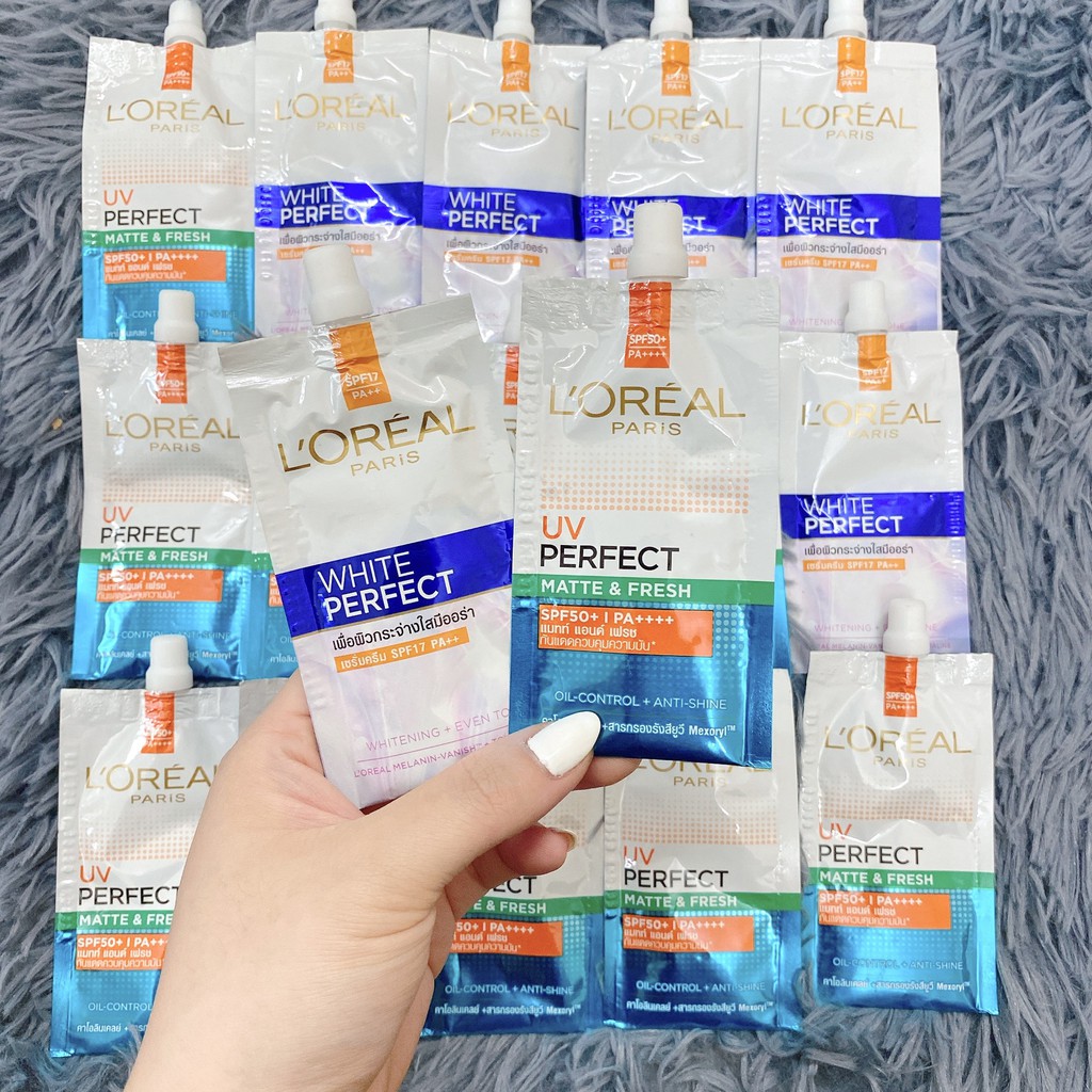 Kem Chống Nắng L'Oreal Paris UV Perfect SPF50+ Perfect Matte & Fresh Loreal Gói 7ml | BigBuy360 - bigbuy360.vn