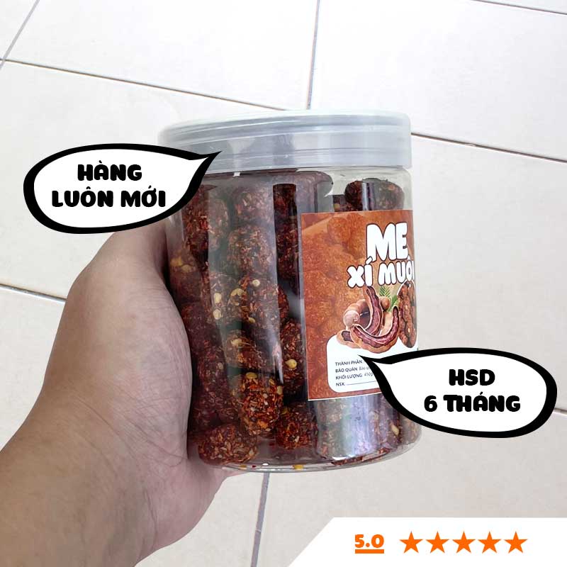Me xí muội chua cay đặc biệt 1/ lọ 450g LHY FOOD ăn vặt Hà Nội