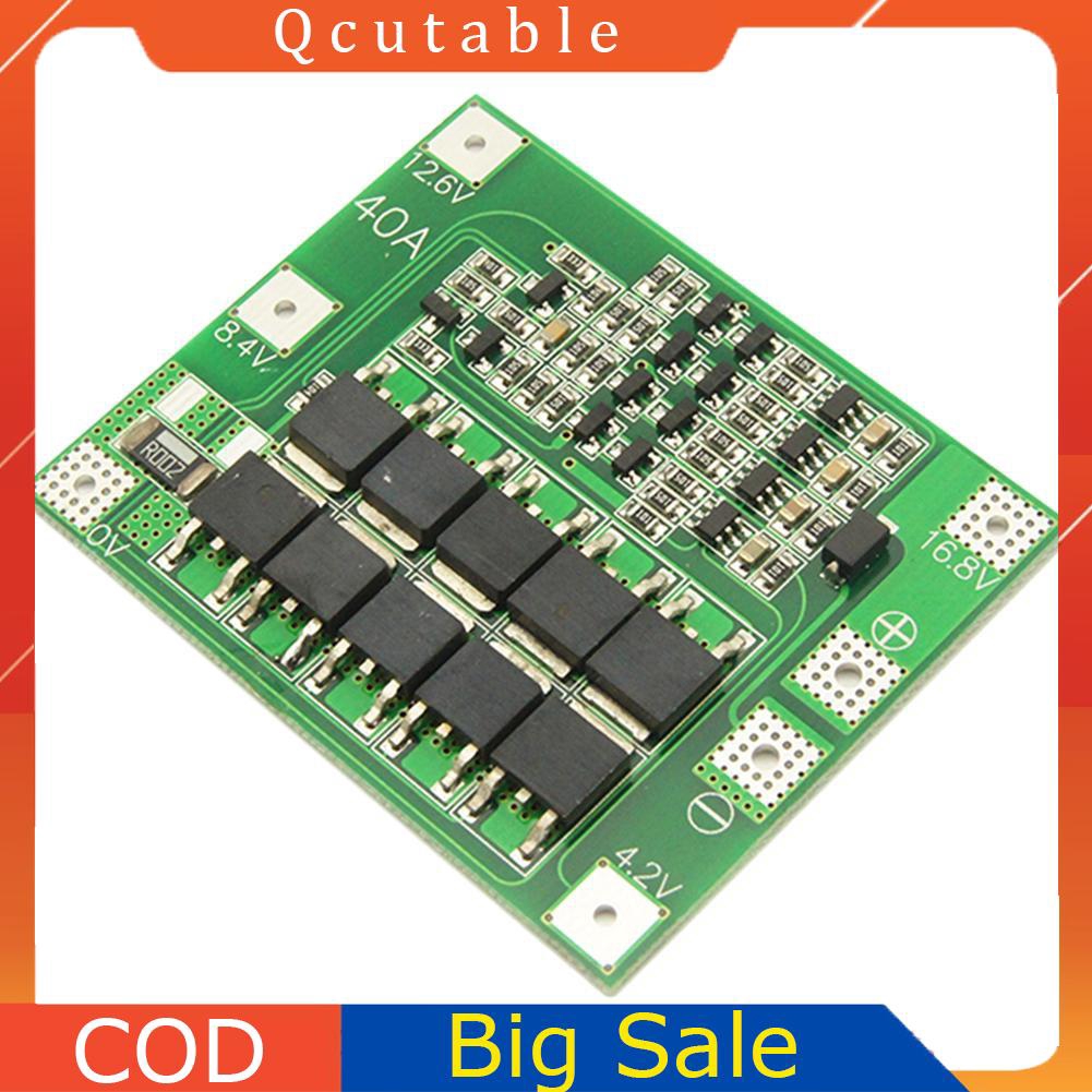 4S 16.8V 18650 Charger Lithium Battery Circuit Protection Board Balancer