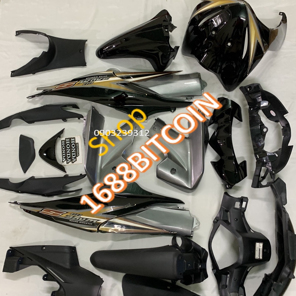 Dàn áo Wave S110  hàng Việt Nam loại 1 màu ĐEN