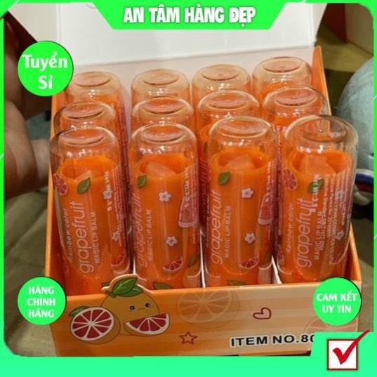 Son Dưỡng Cam Đào MAGIC LIP BALM KING DC Giúp Môi Mềm Mịn Với Hương Cam Đào Quyến Rũ Ngọt Ngào