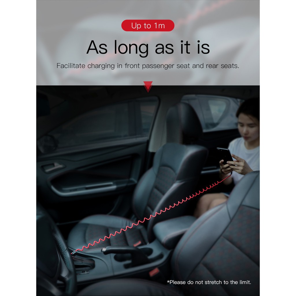 Cáp sạc lò xo baseus dành cho iphone