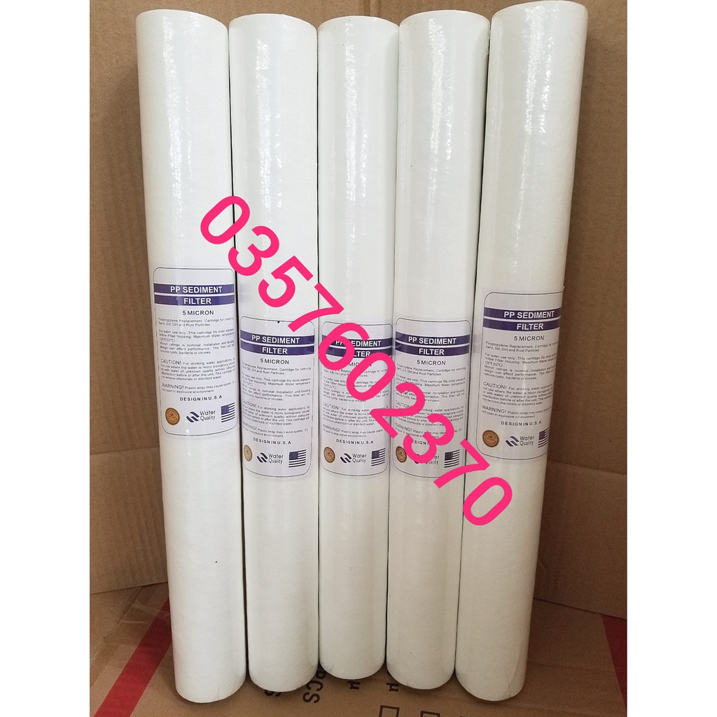 _COMBO 5 LÕI LỌC NƯỚC SỐ 1 PPF 20INCH