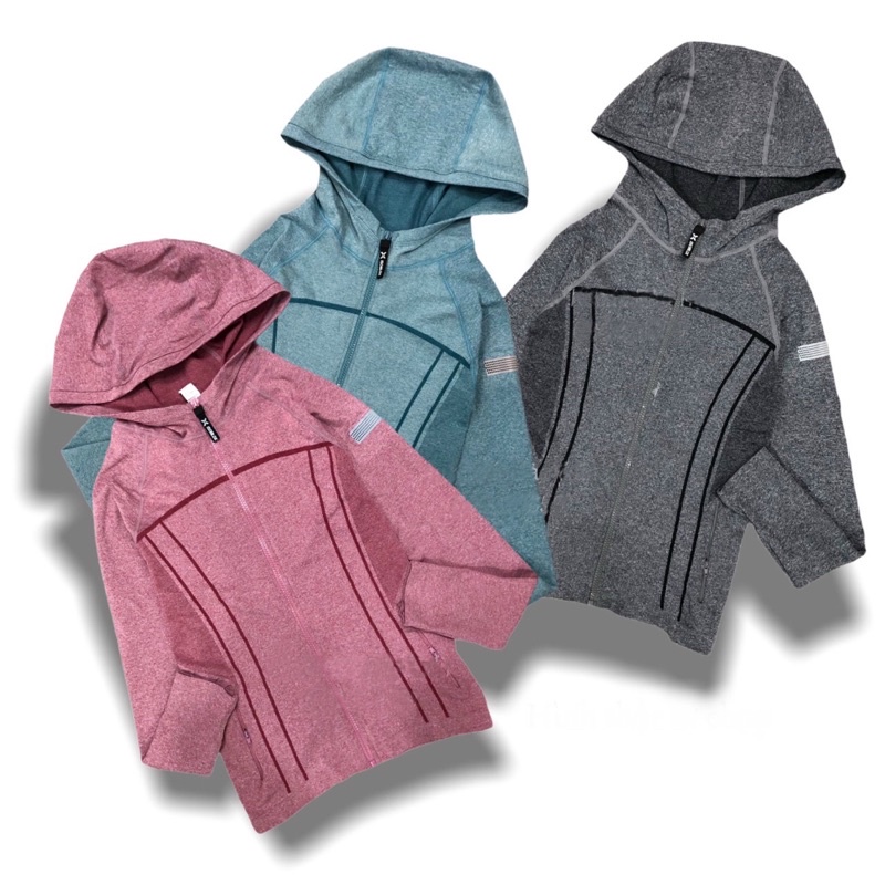 Áo Khoác dệt tập gym logo tay