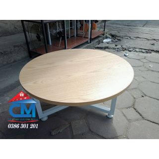 Bàn trà tròn màu vân sồi ( chỉ ship nội thành hà nội)