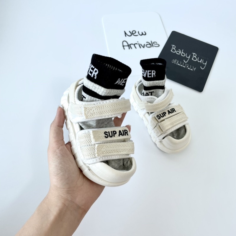 DÉP SANDAL BÉ TRAI ,SANDAL CHO BÉ MÀU ĐEN VÀ TRẮNG KEM CHẤT VẢI DÁNG MŨI DÉP CÓ CHẮN BẢO VỆ MŨI CHÂN BÉ SIÊU MỀM