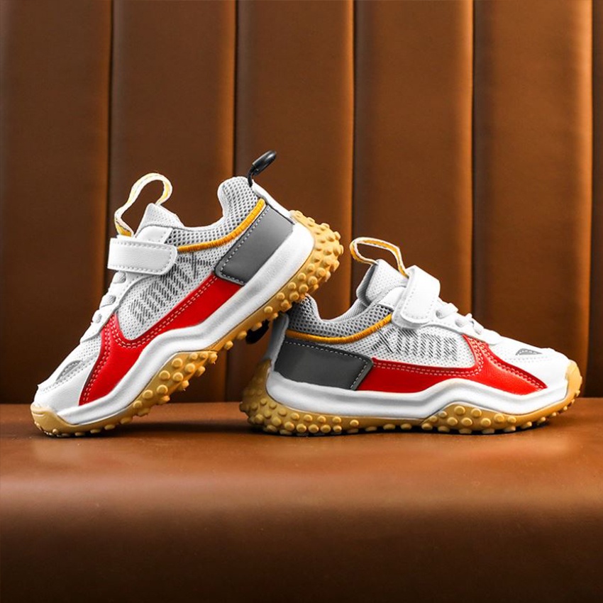 Giày Thể Thao Trẻ Em XMAX21 Từ 6 Đến 12 Tuổi Quai Dán Phong Cách Hàn Quốc