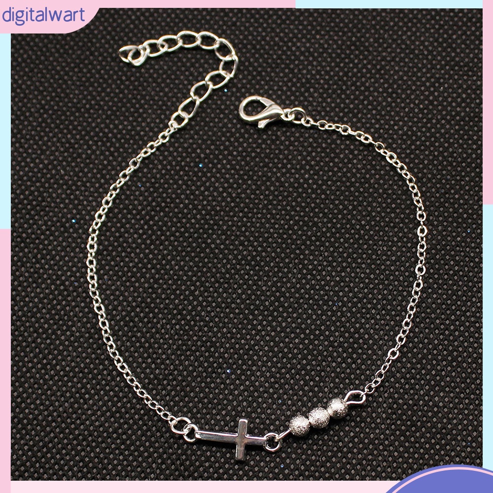 Vòng Tay Chuỗi Hạt Mặt Thánh Giá Thời Trang Cho Nữ