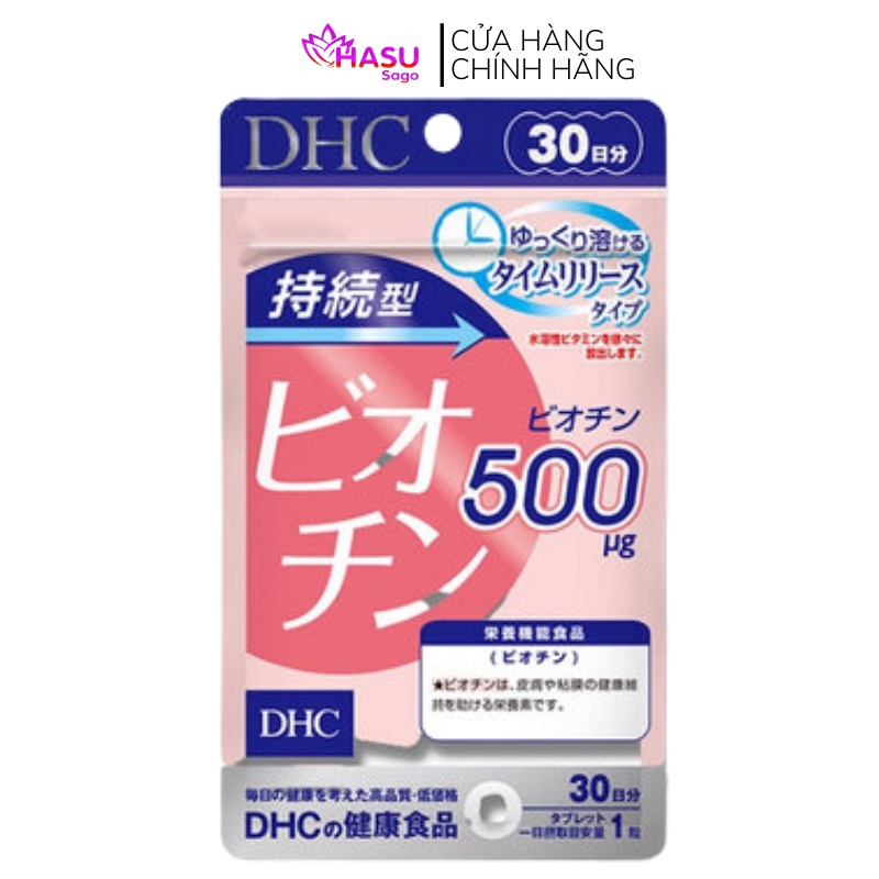 Viên Uống DHC Biotin Ngăn Rụng Tóc Sustained Release Biotin 30 Ngày (30 Viên)