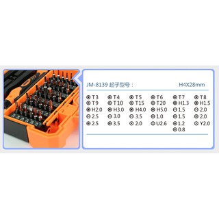 BỘ VÍT 45 CHI TIẾT JAKEMY JM-8139