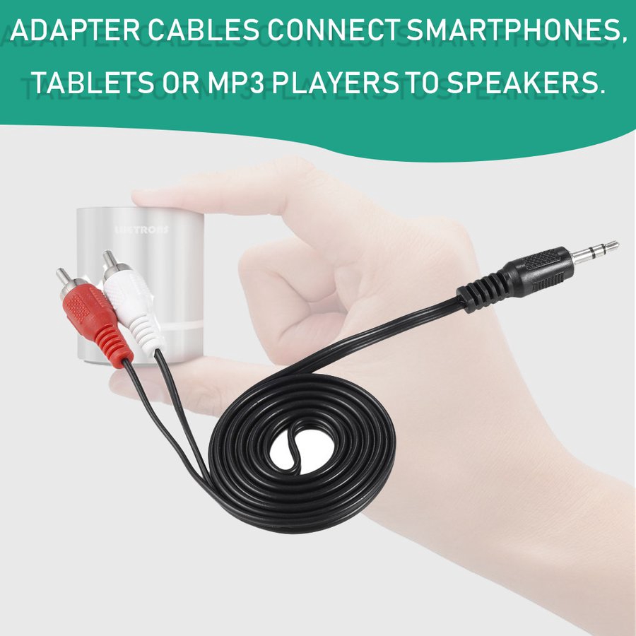 Cáp chuyển đổi Kapel chuyển chuôi 3.5mm sang 2 chuôi RCA chuyên dụng