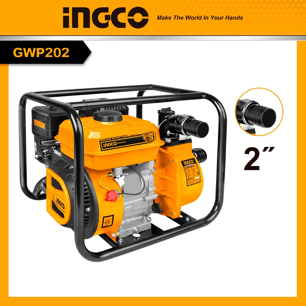 INGCO Máy bơm nước dùng xăng 7.0 HP INGCO GWP202 (Cam kết Chính Hãng 100%)
