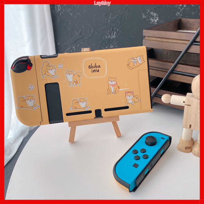 Cartoon Cute Shiba Inu Nintendo Switch IMD Silicone Drop-resistant Split Game Machine Protective Case Hard Case