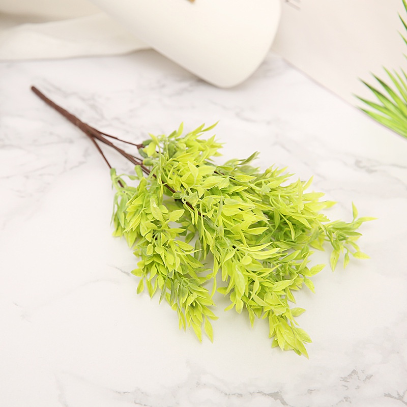 Chậu Hoa Cỏ Ớt Nhân Tạo Bằng Nhựa Trang Trí Ban Công/Sân Vườn/Ban Công