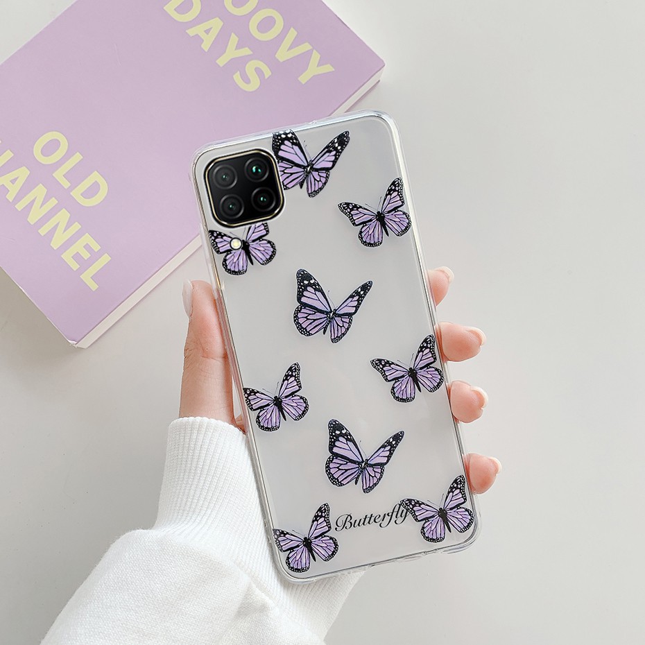 Ốp điện thoại silicon TPU mềm trong suốt xinh xắn cho Samsung Galaxy A12 A42 5G 2020