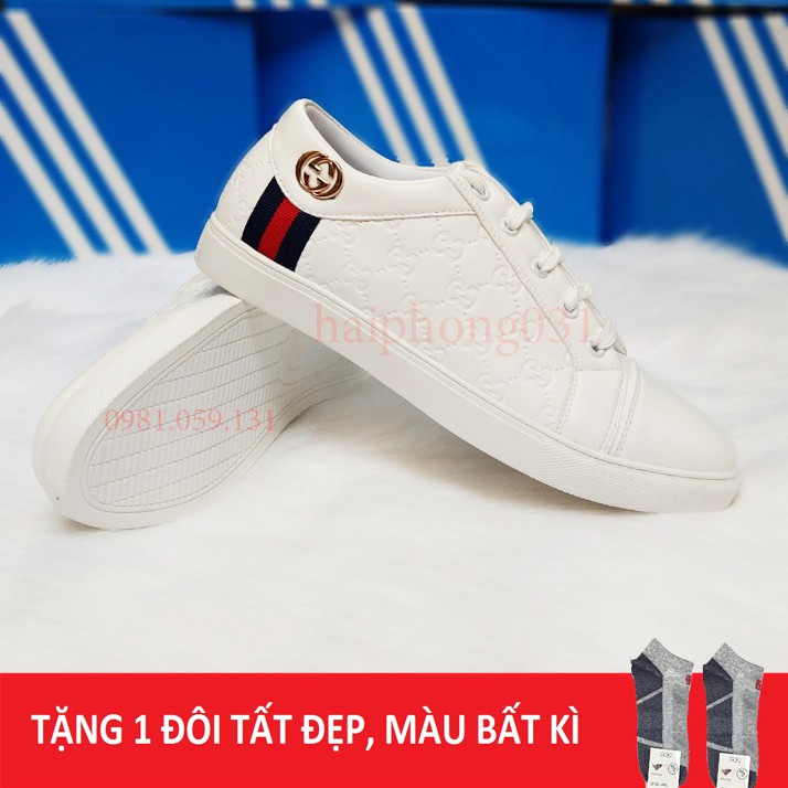 (TẶNG TẤT) Sale giày nam, giày thể thao nam trắng cực đẹp, kiểu dáng thời trang, phong cách, cá tính Đẹp Nhất
